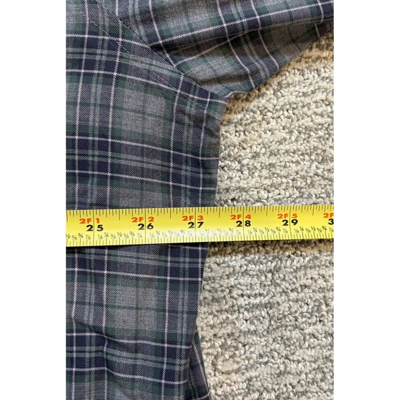 Untuckit Shirt Mens 3XL Gray Plaid Wrinkle Free Button Down Long Sleeve - Picture 6 of 8